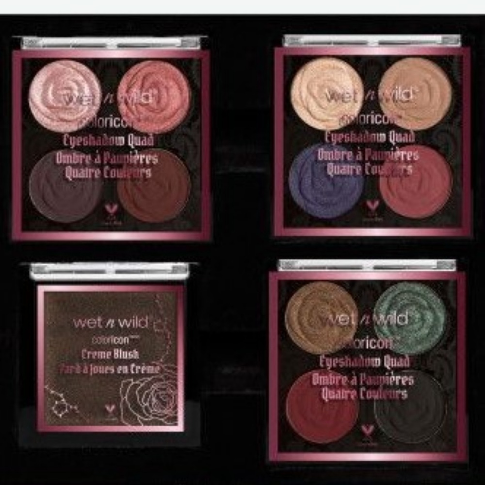 Rebel Rose Eyeshadow Quads and Cream Blush